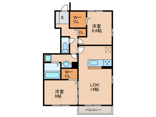 シエロⅡの物件間取画像